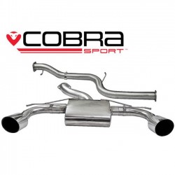 FD56 Cobra Sport Ford Focus RS (Mk2) 2008-11 Cat Back System (Non-Resonated), Cobra Sport, FD56